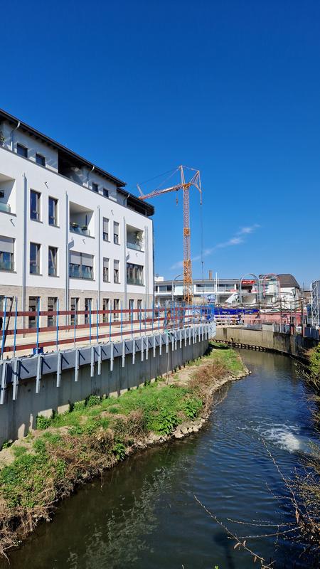 Wurmterrasse während des Baus April 2024 Wurmterrasse während des Baus April 2024